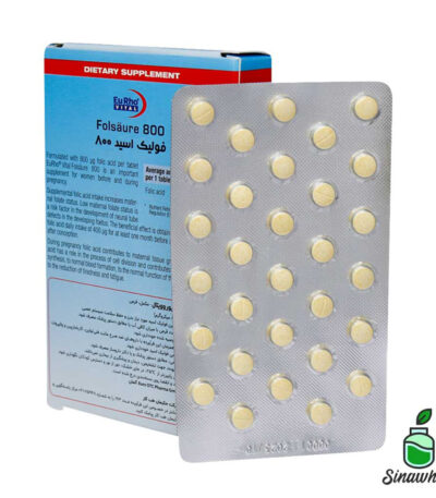 فولیک اسید 800 میکرو گرم 60 عددی