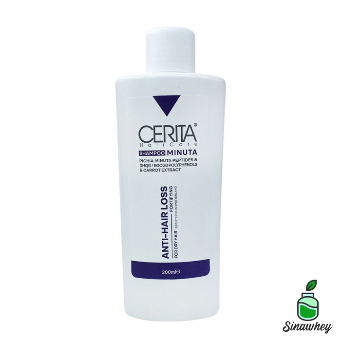 شامپو ضد ریزش مینوتا موهای خشک سریتا