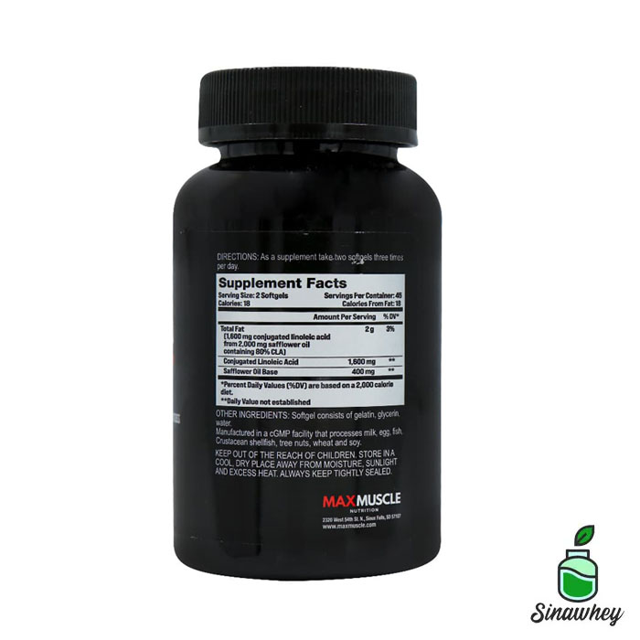 کپسول ژلاتینی مکس سی ال ای مکس ماسل 90 عدد